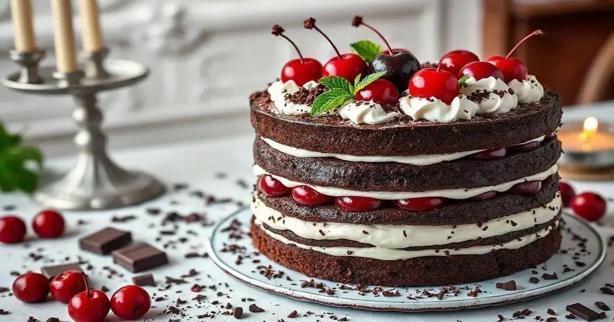 4. Dicas de Apresentação: Sugestões para decorar e deixar seu Bolo Floresta Negra ainda mais irresistível. 4. Dicas de Apresentação: Sugestões para decorar e deixar seu Bolo Floresta Negra ainda mais irresistível.