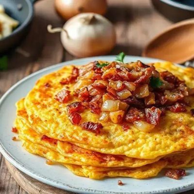 Aprenda a fazer uma Receita de Farofa Crocante com Bacon e Cebola Dourada