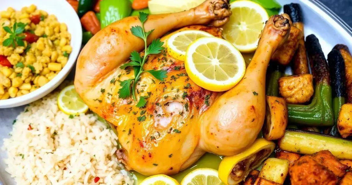 Como servir e acompanhar o Frango Assado