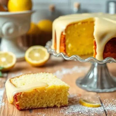 Delicie-se com essa Receita de Bolo de Limão com Glacê Simples e Maravilhoso
