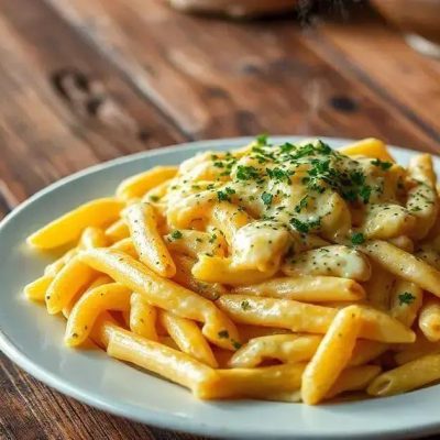 Descubra a delícia dessa Receita de Penne ao Molho de Quatro Queijos