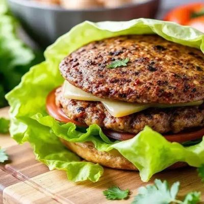 Descubra o sabor dessa Receita de Hambúrguer Low Carb com Folha de Alface