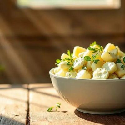 Experimente uma Receita de Salada de Batata com Maionese e Ervas Frescas