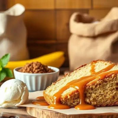 Faça agora uma Receita de Bolo de Banana Caramelizada de Dar Água na Boca