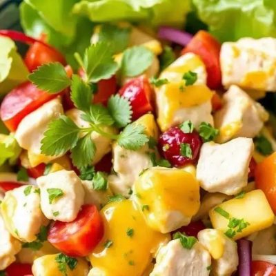 Faça agora uma Receita de Salada Low Carb com Frango e Molho de Mostarda