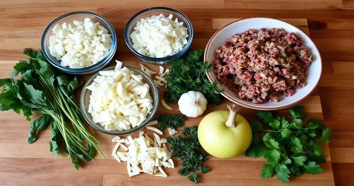 Ingredientes da Esfiha Aberta
