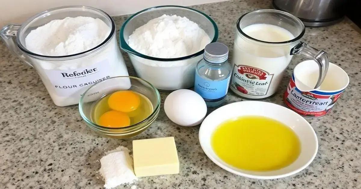 Ingredientes da Panqueca Americana Fofinha Ingredientes da Panqueca Americana Fofinha