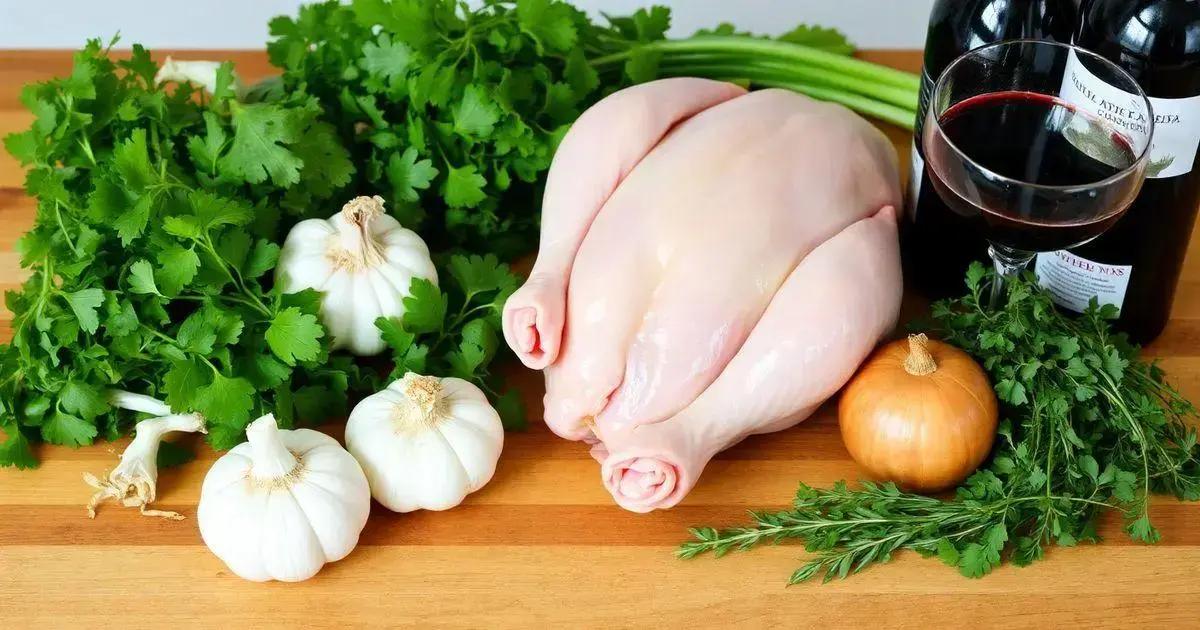 Ingredientes da Receita de Pernil de Frango ao Molho de Vinho