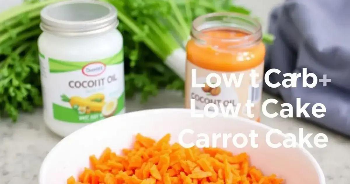 Ingredientes essenciais para o Bolo de Cenoura Low Carb