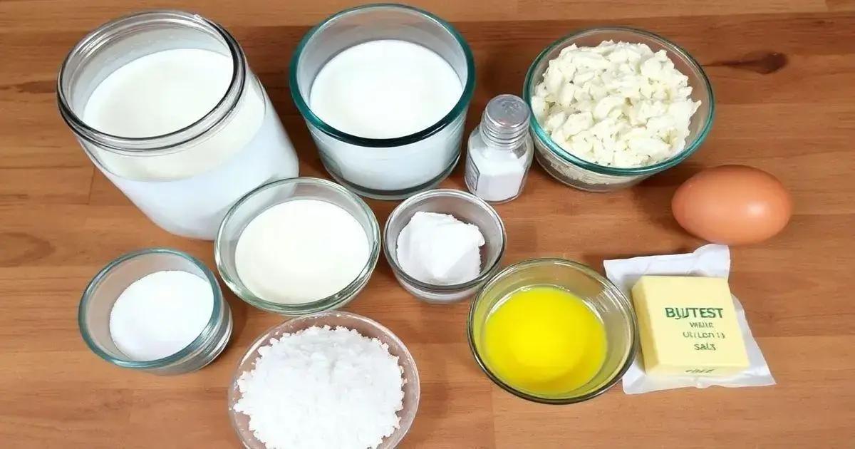 Ingredientes essenciais para o Pão de Leite
