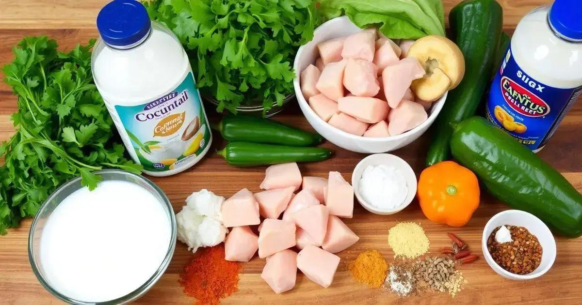 Ingredientes Necessários para o Frango ao Curry