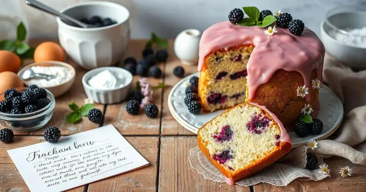 Modo de preparo: como fazer o bolo de amora perfeitamente macio