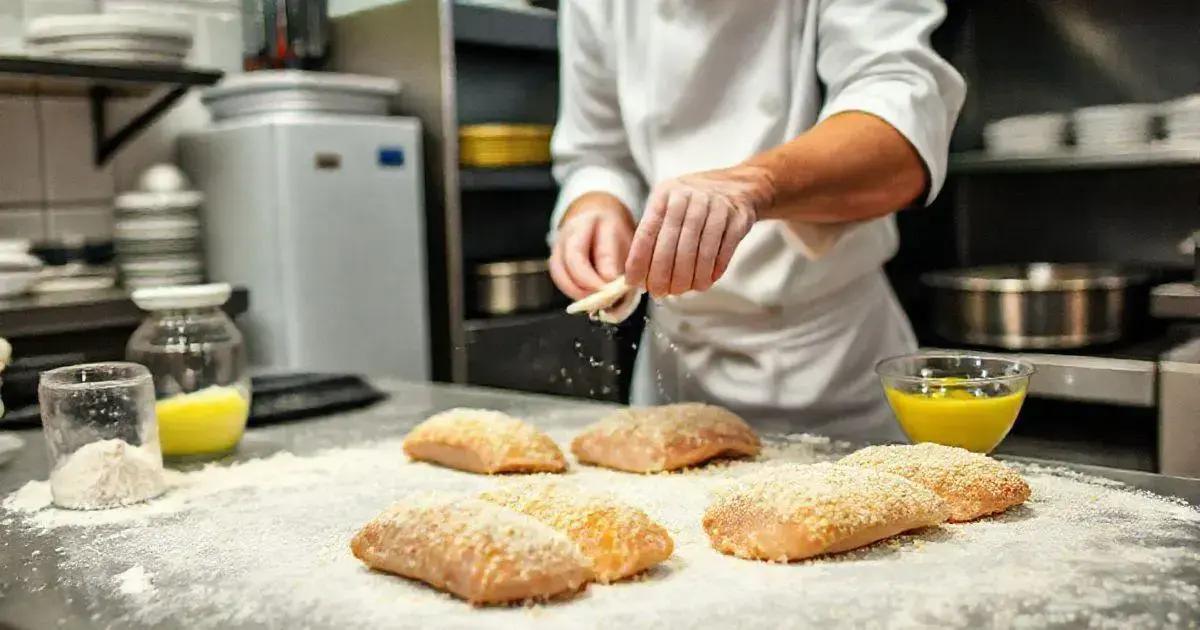 Passo a passo da Receita de Frango à Milanesa