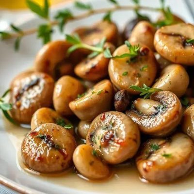 Prepare uma Receita de Cogumelos Salteados com Toque de Vinho Branco