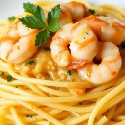 Prepare uma Receita de Fettuccine ao Molho de Camarão e Alho