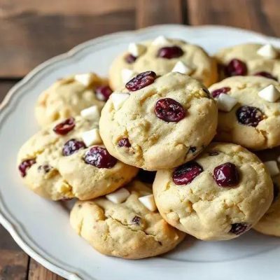 Surpreenda com essa Receita de Biscoitos de Chocolate Branco e Cranberry