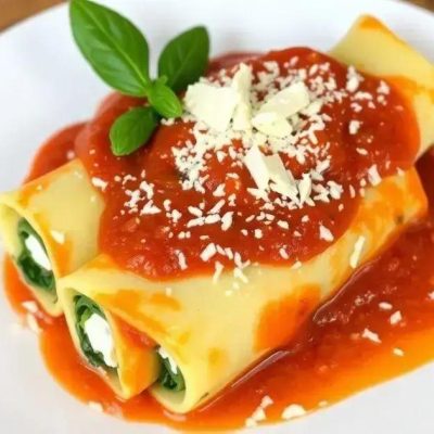 Surpreenda com essa Receita de Canelone Recheado com Ricota e Espinafre