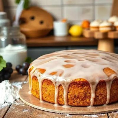 Surpreenda sua família com essa Receita de Bolo de Uva com Cobertura Brilhante