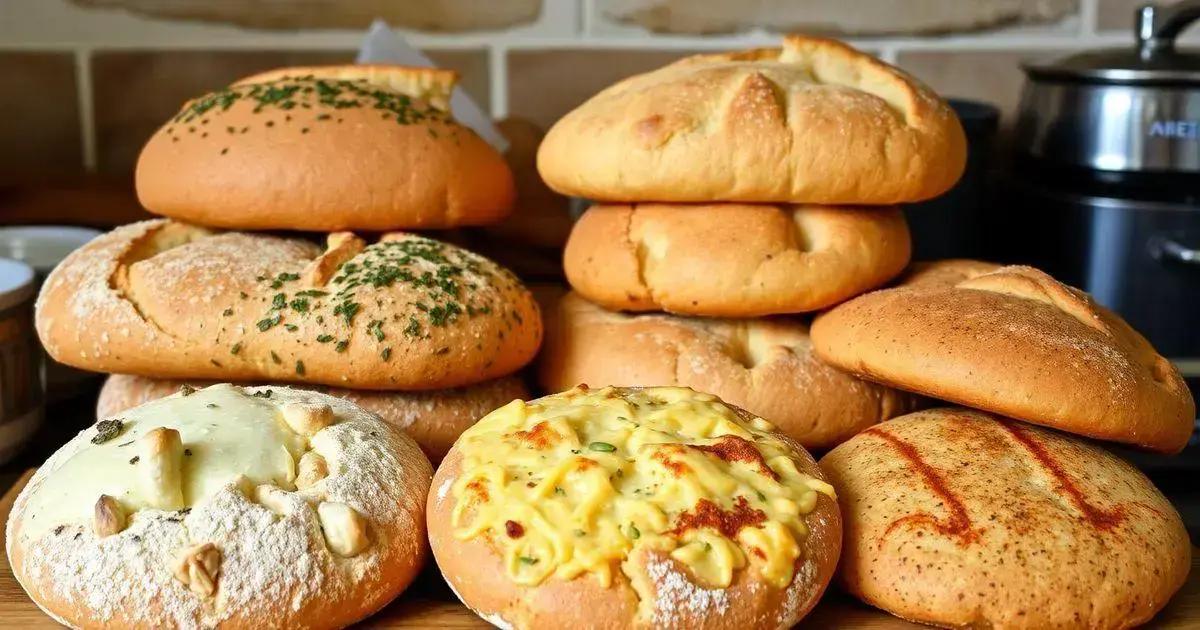 Variações do Pão Sírio na Frigideira