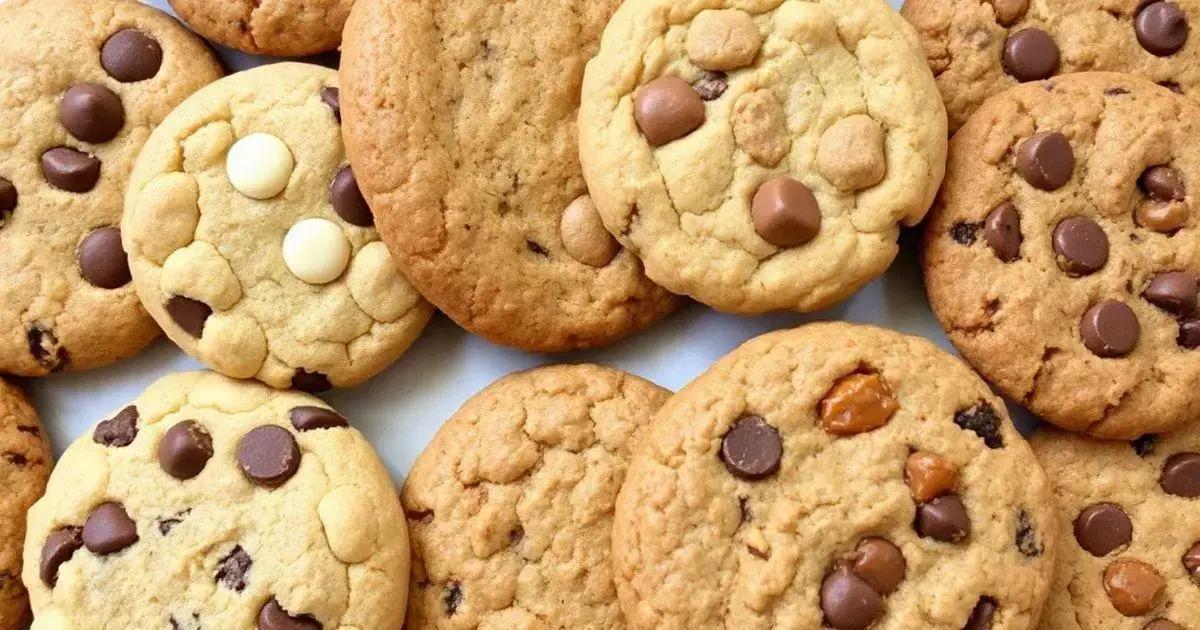 Variantes de Cookies com Gotas de Chocolate