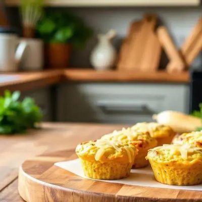 Veja como fazer uma Receita de Muffin Low Carb de Frango com Queijo