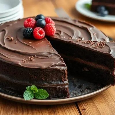 1 Receita de Torta de Chocolate Low Carb com apenas 4 ingredientes e zero açúcar