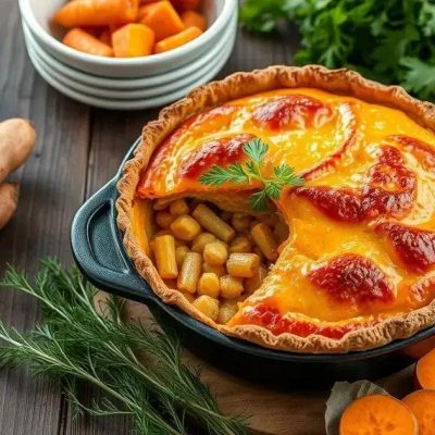 1 Receita de Torta de Frango com Batata Doce perfeita para quem quer comer bem e leve