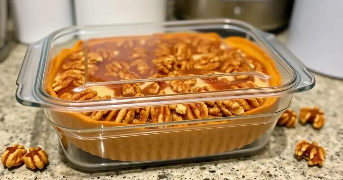 Como Armazenar sua Torta de Nozes