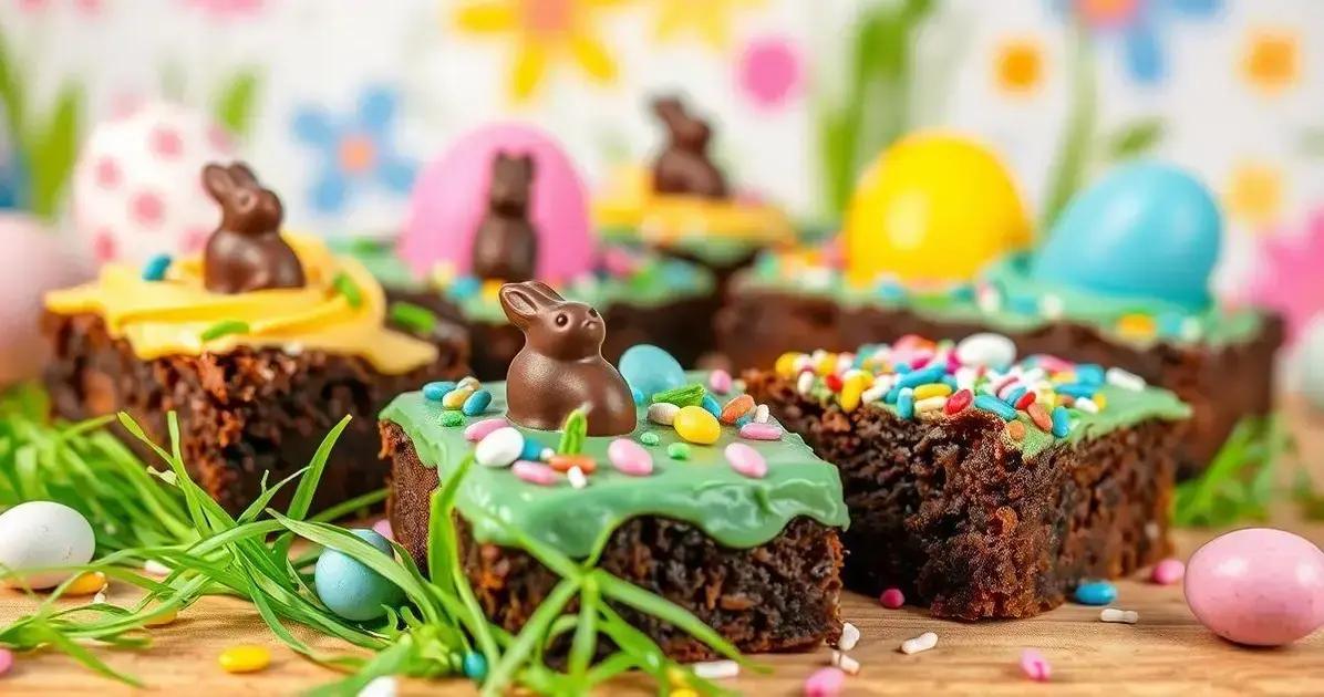 Dicas para Decorar seus Brownies da Páscoa