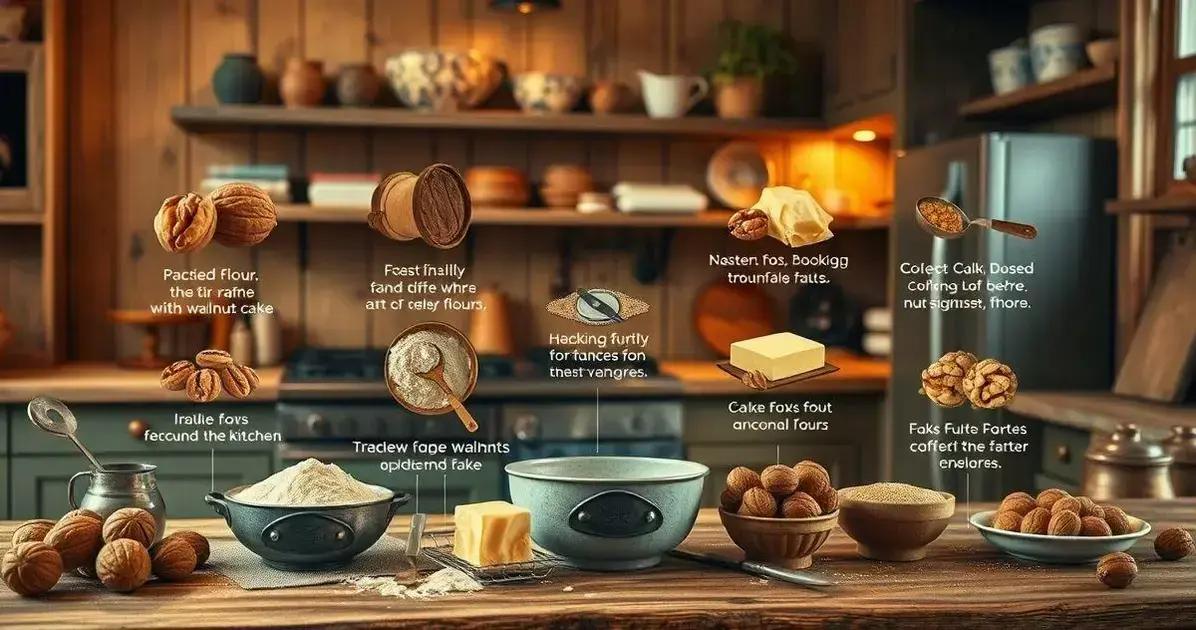 Dicas para um Bolo de Nozes perfeito