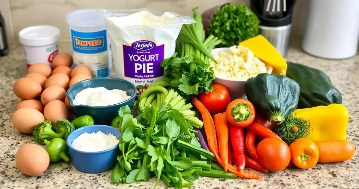 Ingredientes da Torta Salgada
