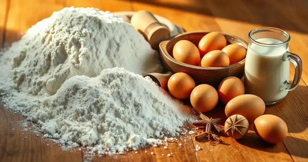 Ingredientes essenciais para o Pão Doce de Páscoa