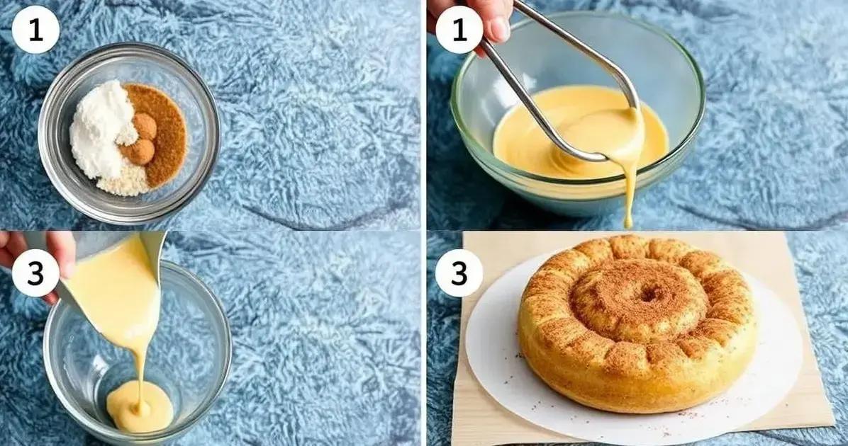 Passo a passo da receita do Bolo de Churros