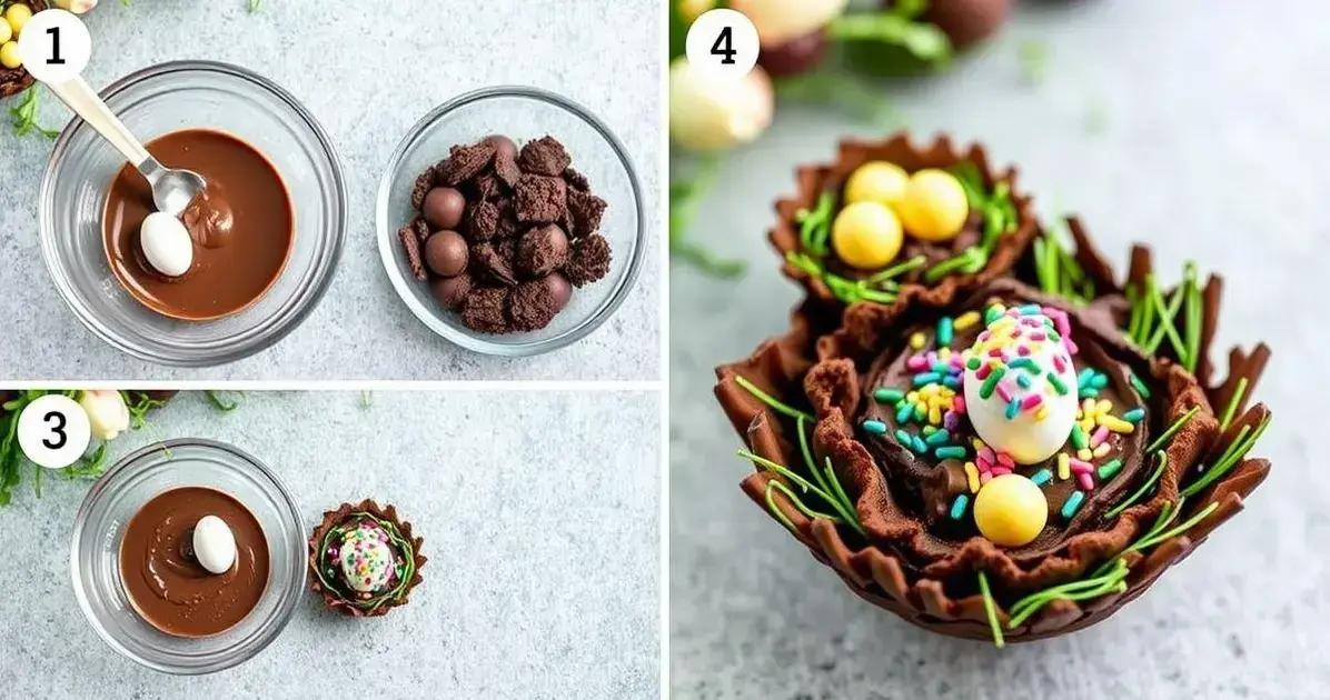 Passo a passo para fazer o Ninho de Páscoa Passo a passo para fazer o Ninho de Páscoa