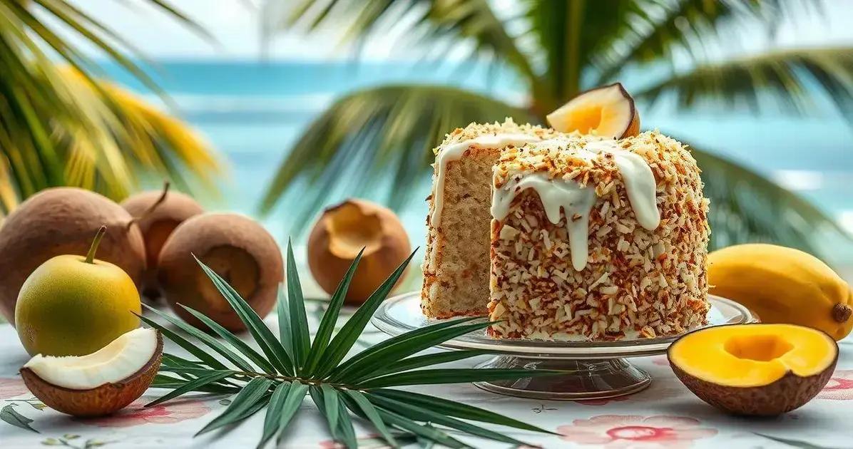 Receita Clássica de Bolo de Coco Gelado
