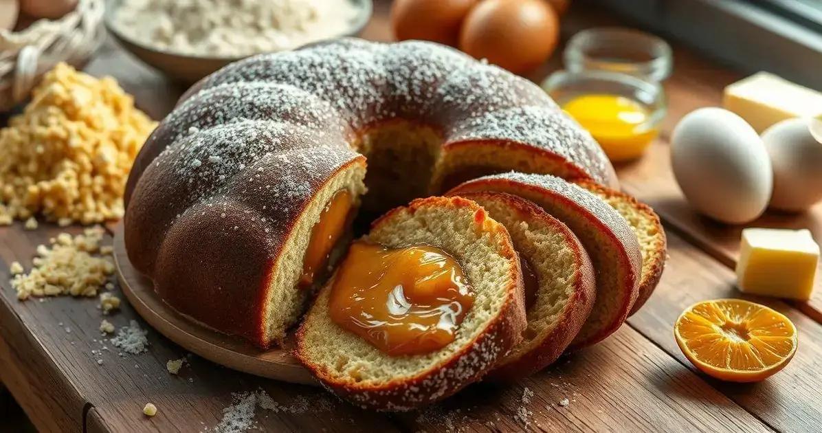 Receita clássica de Bolo de Fubá com Goiabada Receita clássica de Bolo de Fubá com Goiabada