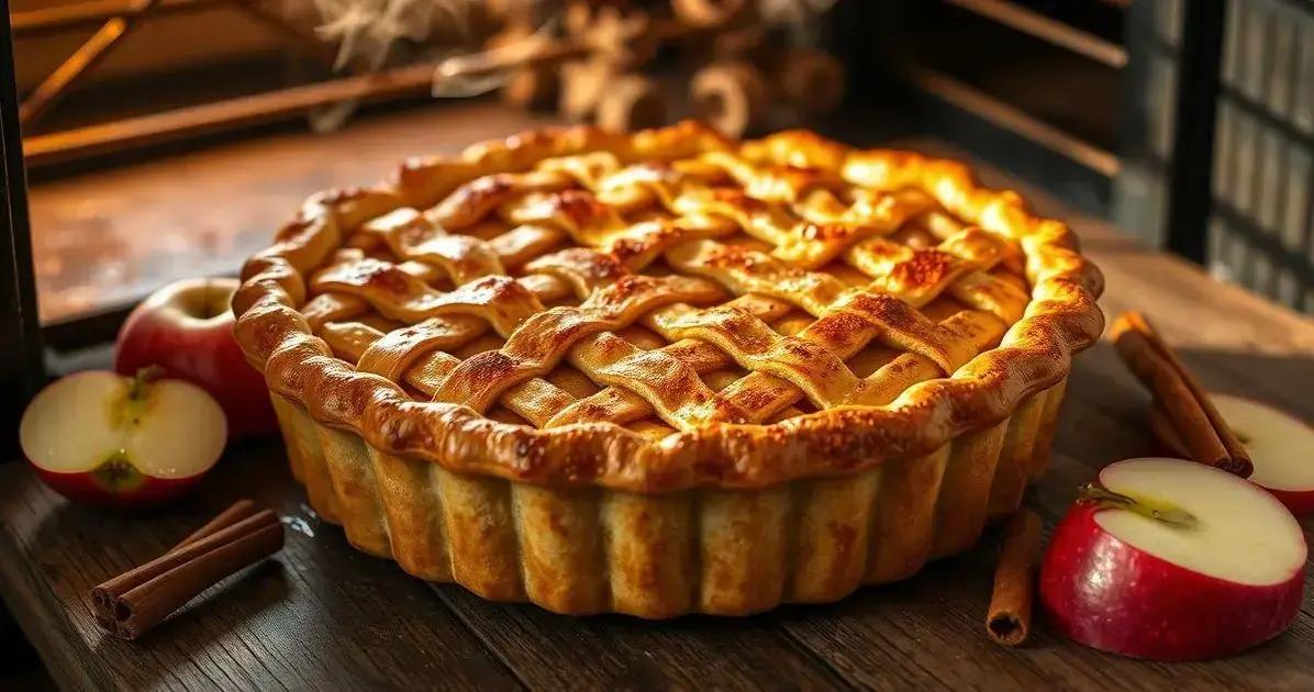 Receita Tradicional de Torta de Maçã com Canela