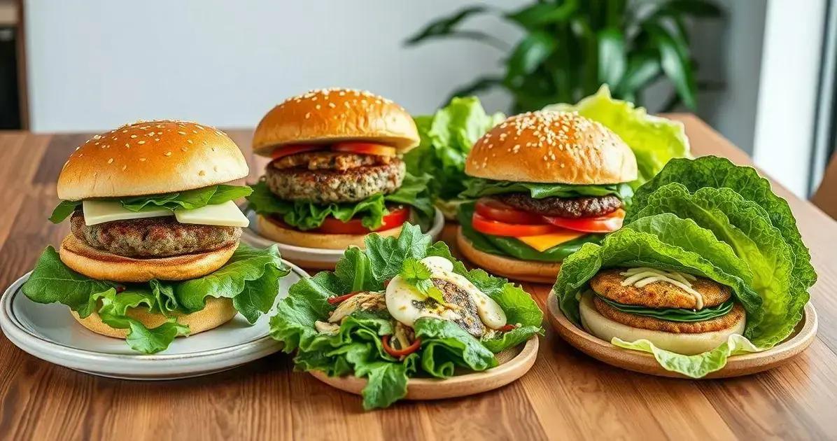 Receitas Criativas com Hambúrguer Caseiro Low Carb