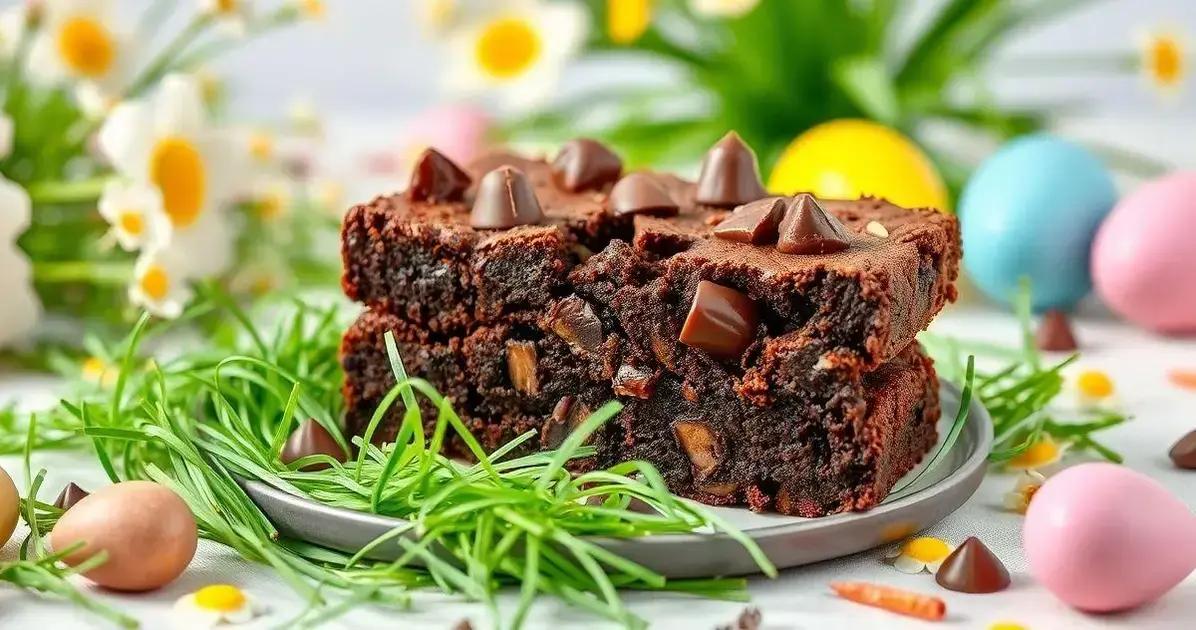 Receitas Criativas de Brownie de Páscoa