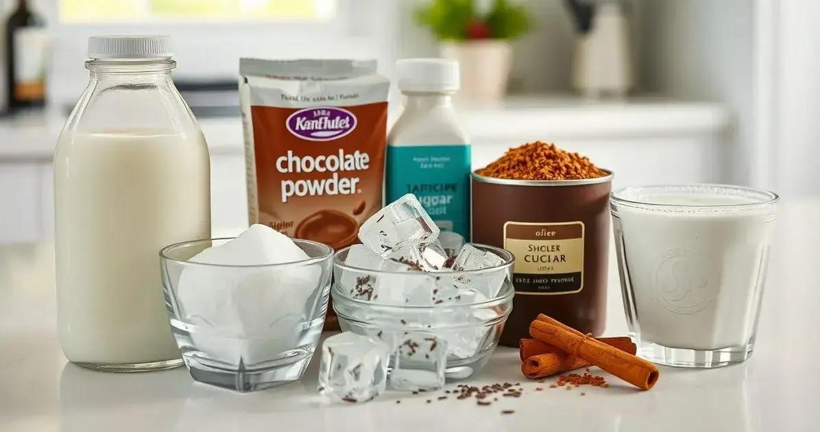 Ingredientes para a Bebida Refrescante