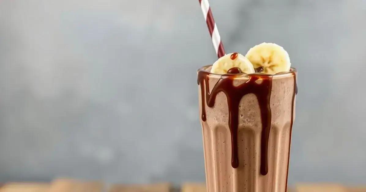 Receita de Shake de Chocolate com Amendoim